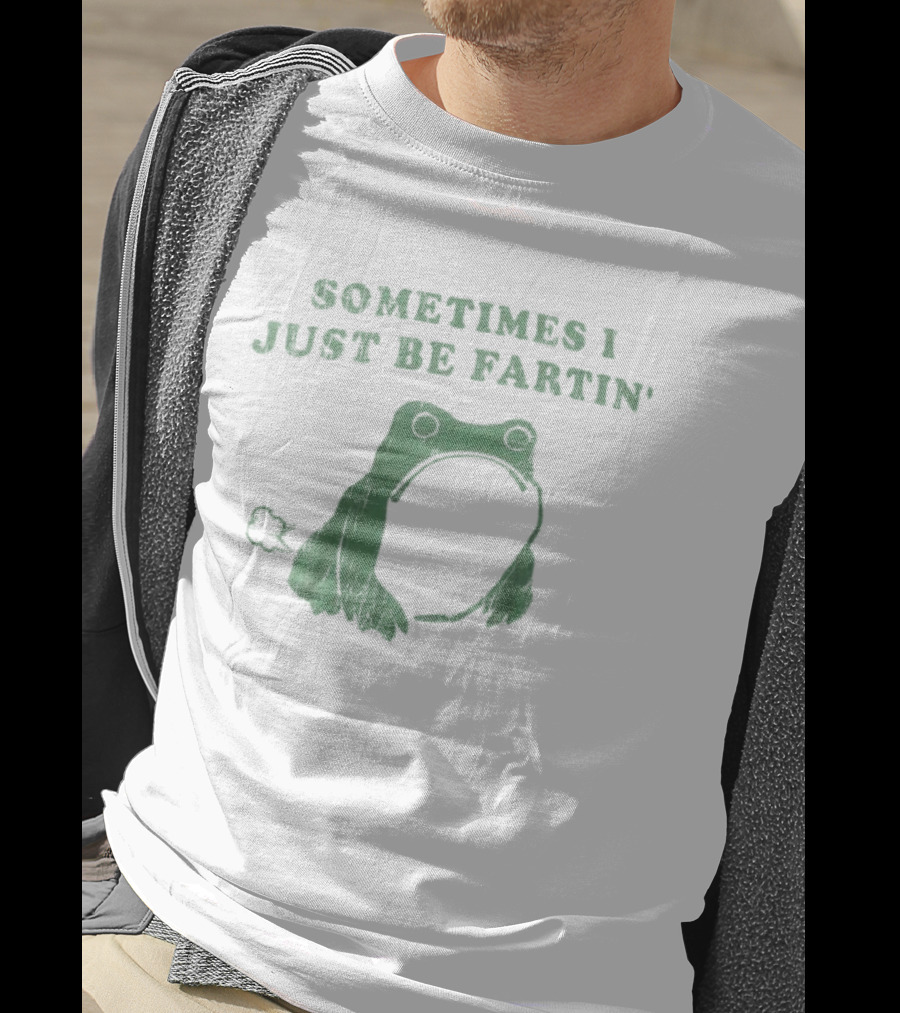 Sometimes I Just Be Fartin Frog Graphic T-Shirt
