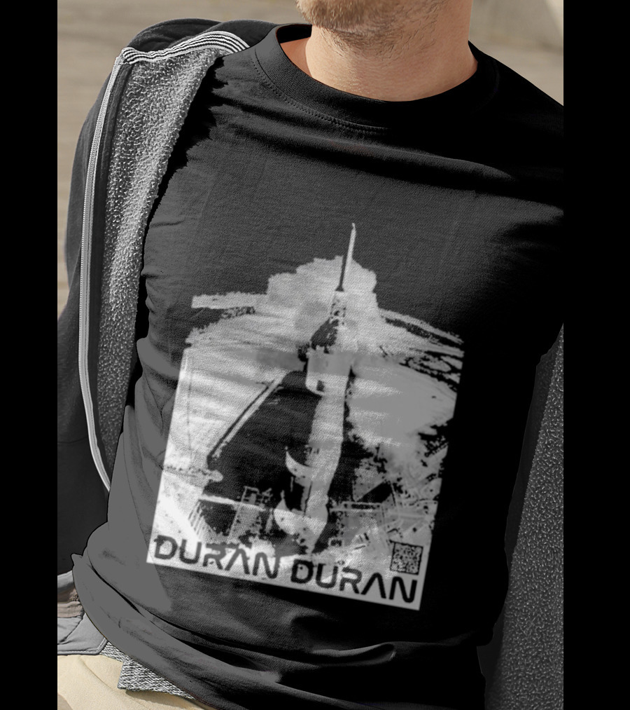 Duran Duran Rocket Launch Space Exploration Music Theme T-Shirt