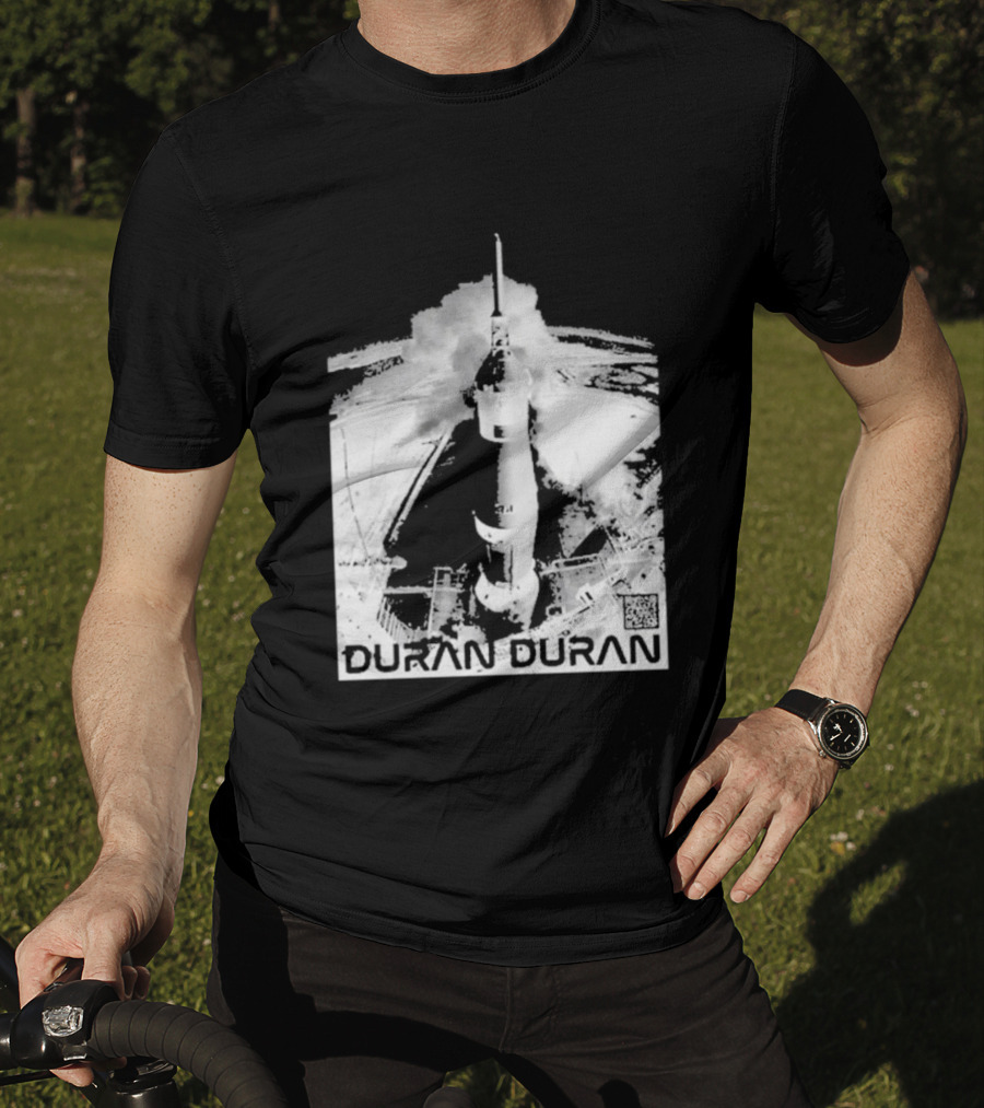 Duran Duran Rocket Launch Space Exploration Music Theme T-Shirt