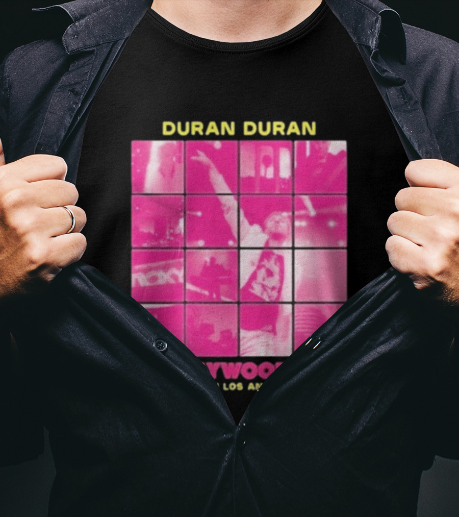 Duran Duran A Hollywood High Live In Los Angeles Concert Montage T-Shirt