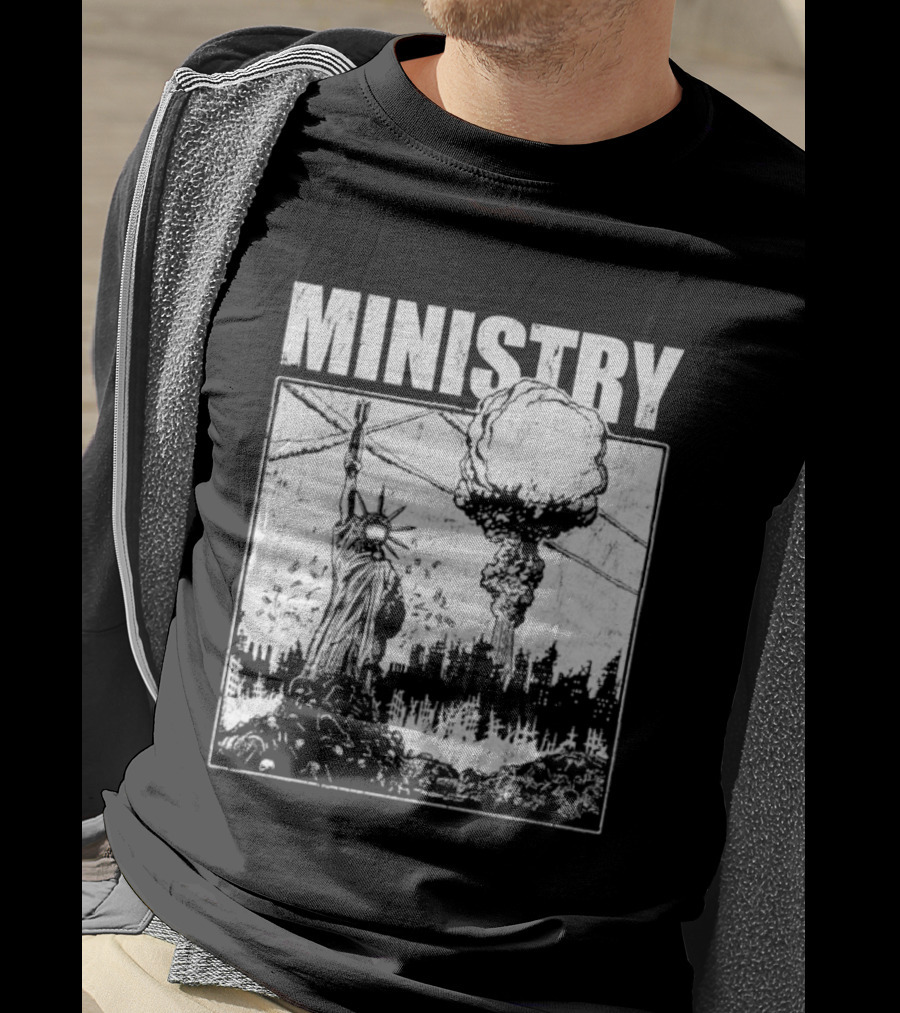 Ministry Nuclear Statue Of Misery Explosion T-Shirt