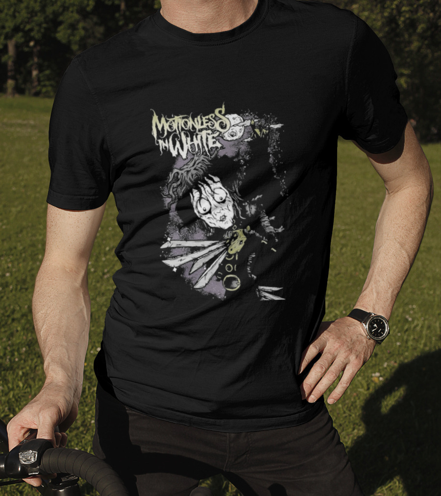 Motionless In White Edward Scissorhands Skeleton Punk Aesthetic T-Shirt