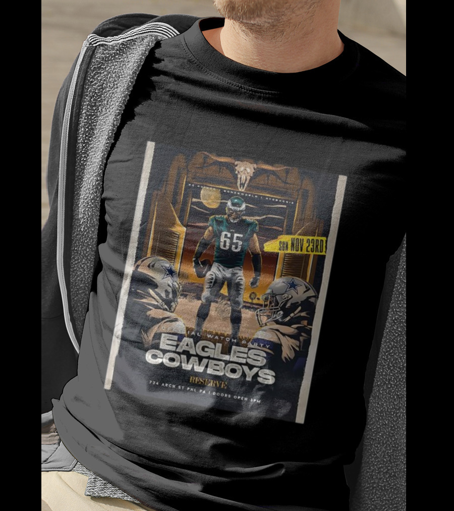 Eagles Cowboys Official Party November 23rd Reserve Philadelphia T-Shirt