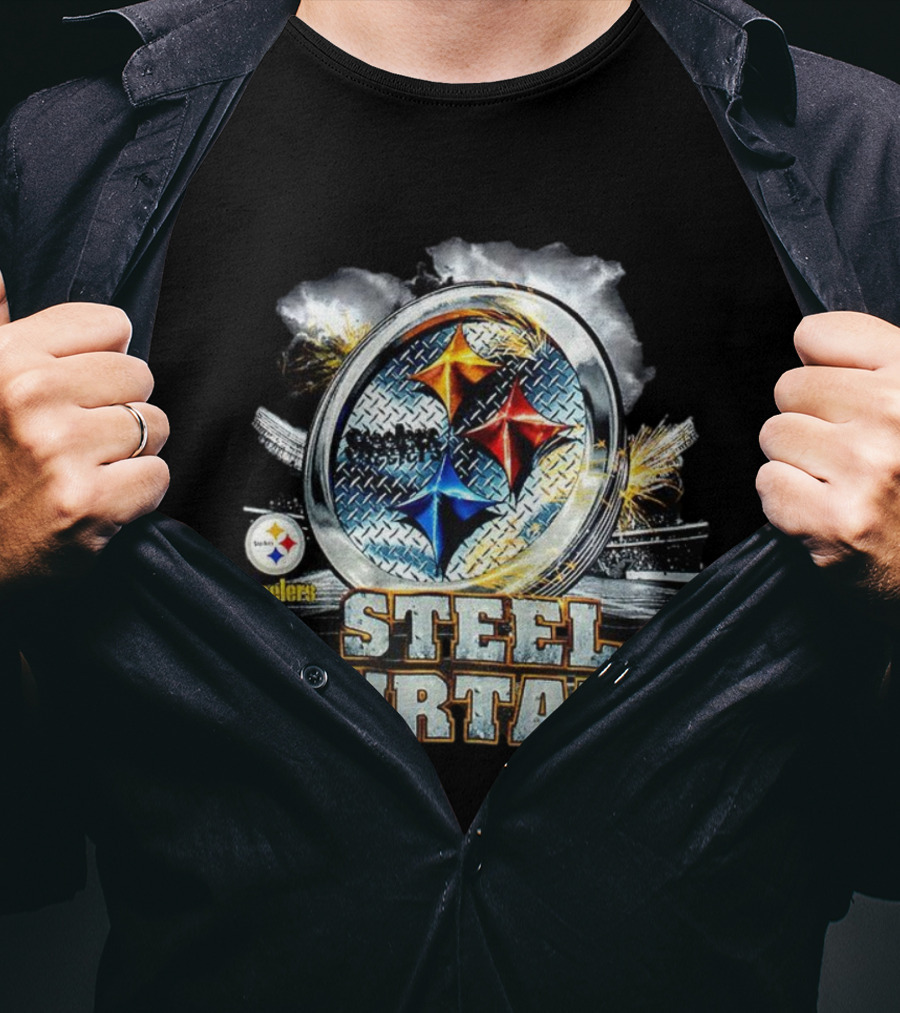 Pittsburgh Steelers Steelmark Steel Curtain NFL 2000s T-Shirt