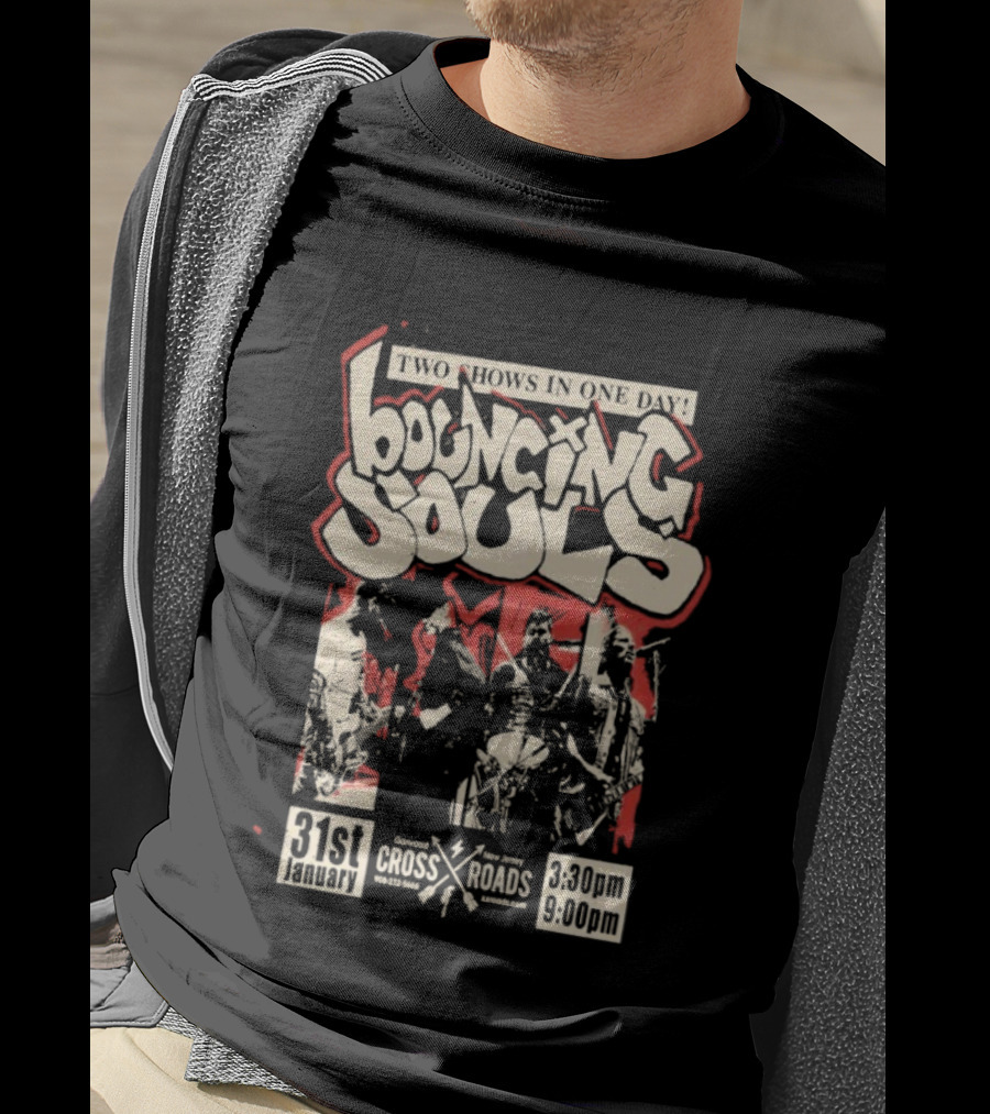Bouncing Souls January 31 Crossroads Garwood New Jersey Concert Event T-Shirt