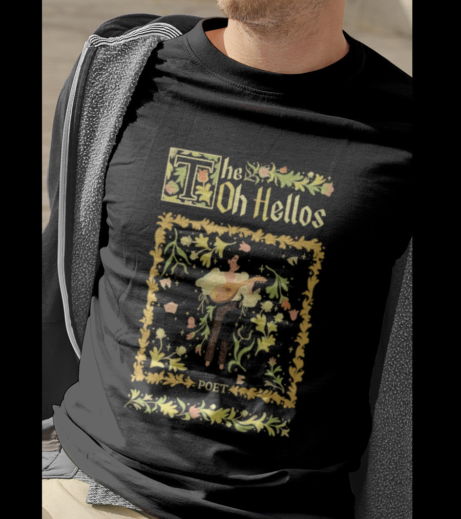 The Oh Hellos Poet Floral Border Musician Graphic T-Shirt
