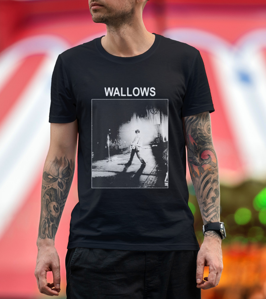 Wallows Concert Black And White Stage Performance Photo T-Shirt
