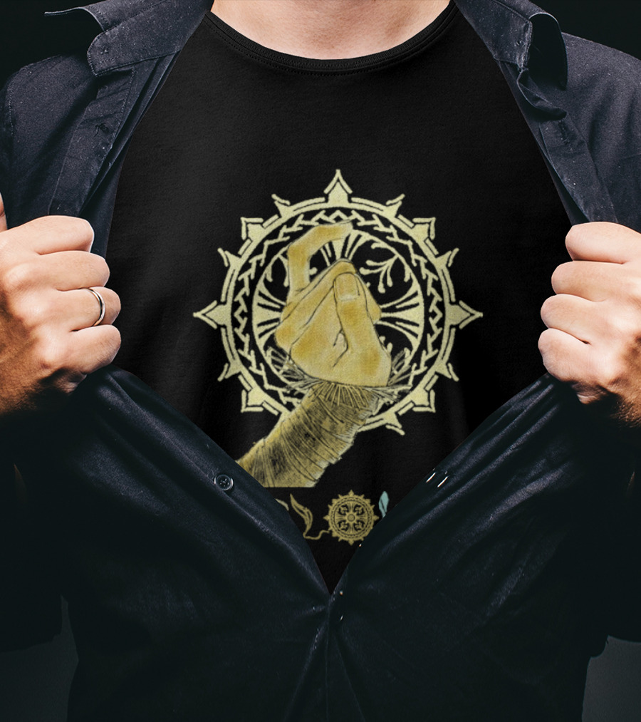 Yaelokre Pinky Promise Hand Ouroboros Symbol T-Shirt