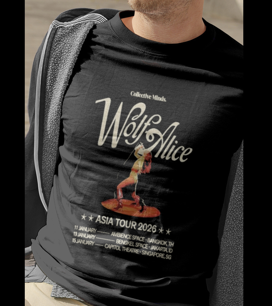 Collective Minds Wolf Alice Asia Tour 2026 Bangkok Jakarta Singapore T-Shirt