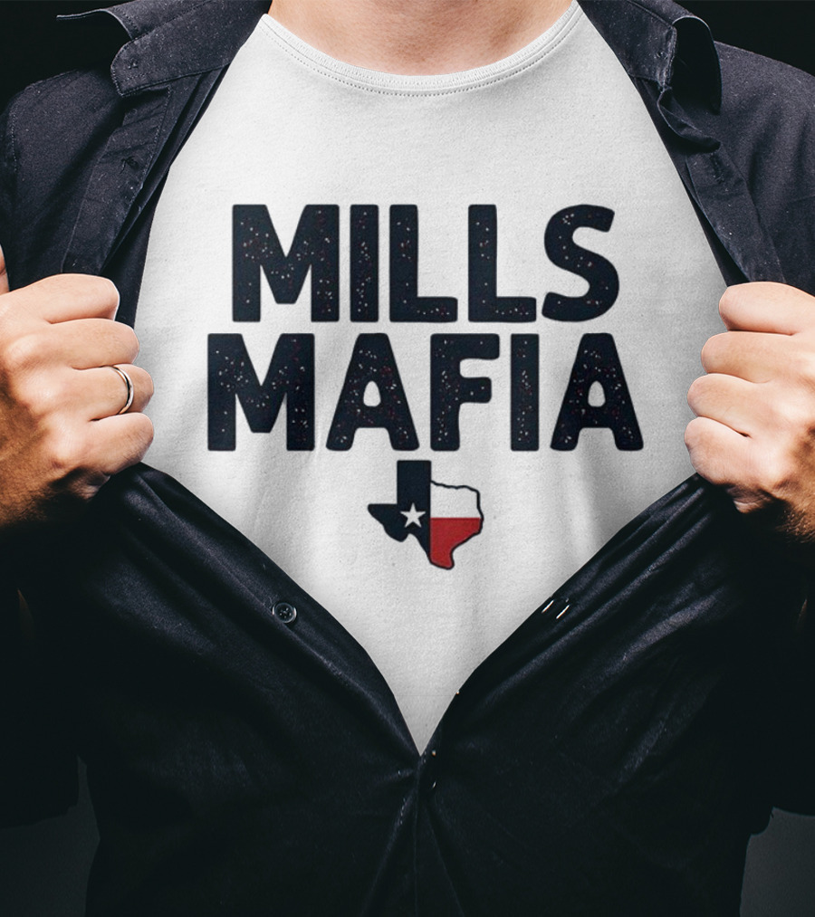 Mills Mafia Davis Mills Houston Texans Football Texas Map T-Shirt