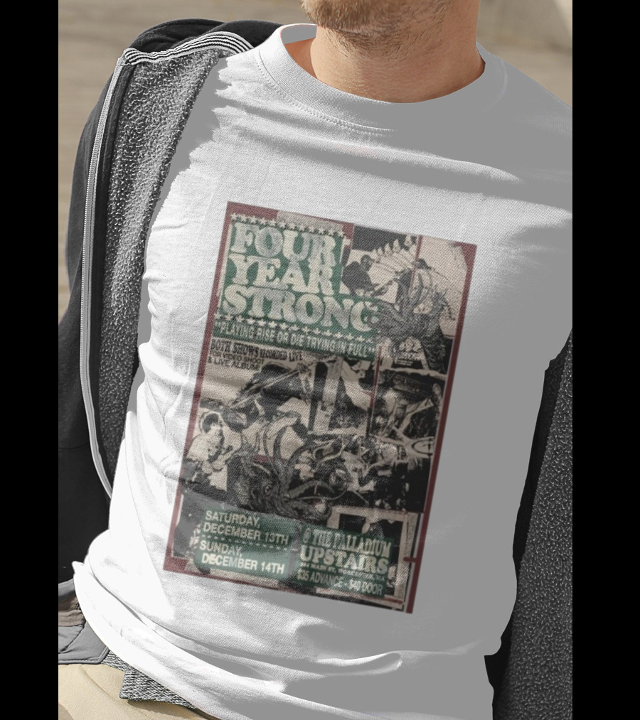 Four Year Strong Rise Or Die Trying Live Recording December 13-14 2025 Palladium Worcester MA T-Shirt