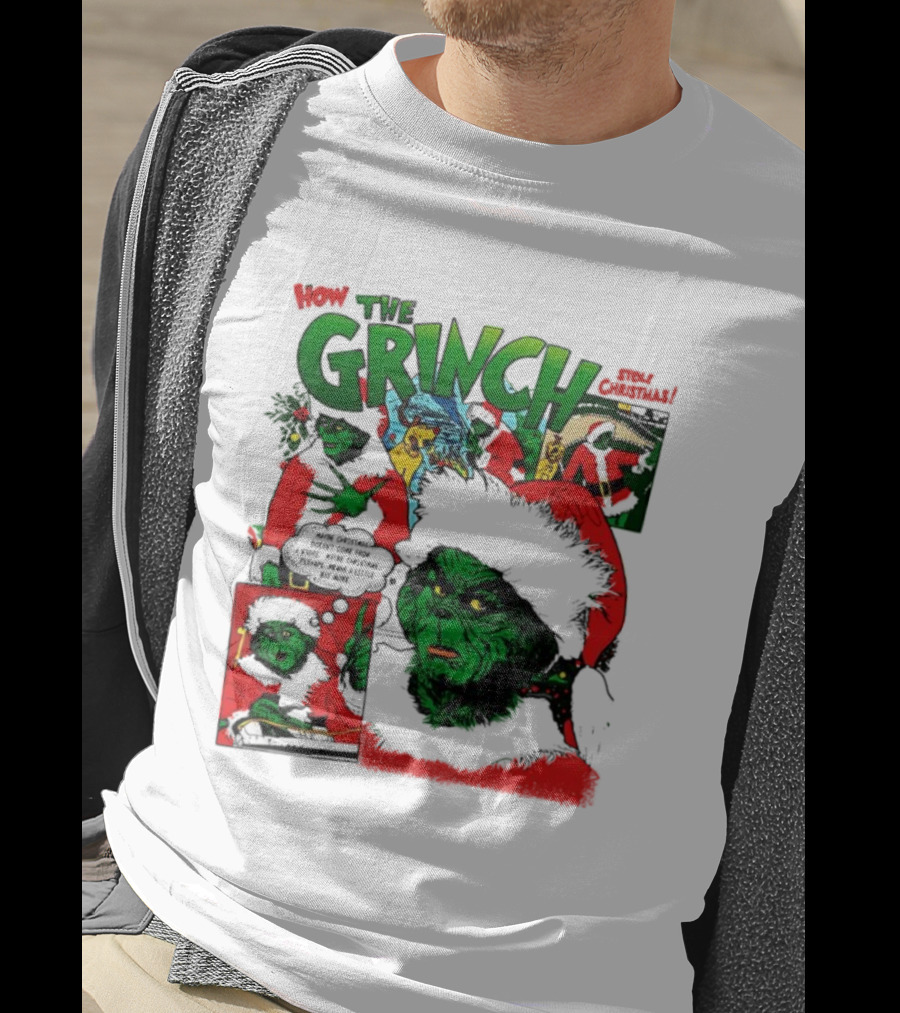 How The Grinch Stole Christmas Story Grinch Movie Scenes Holiday Style T-Shirt