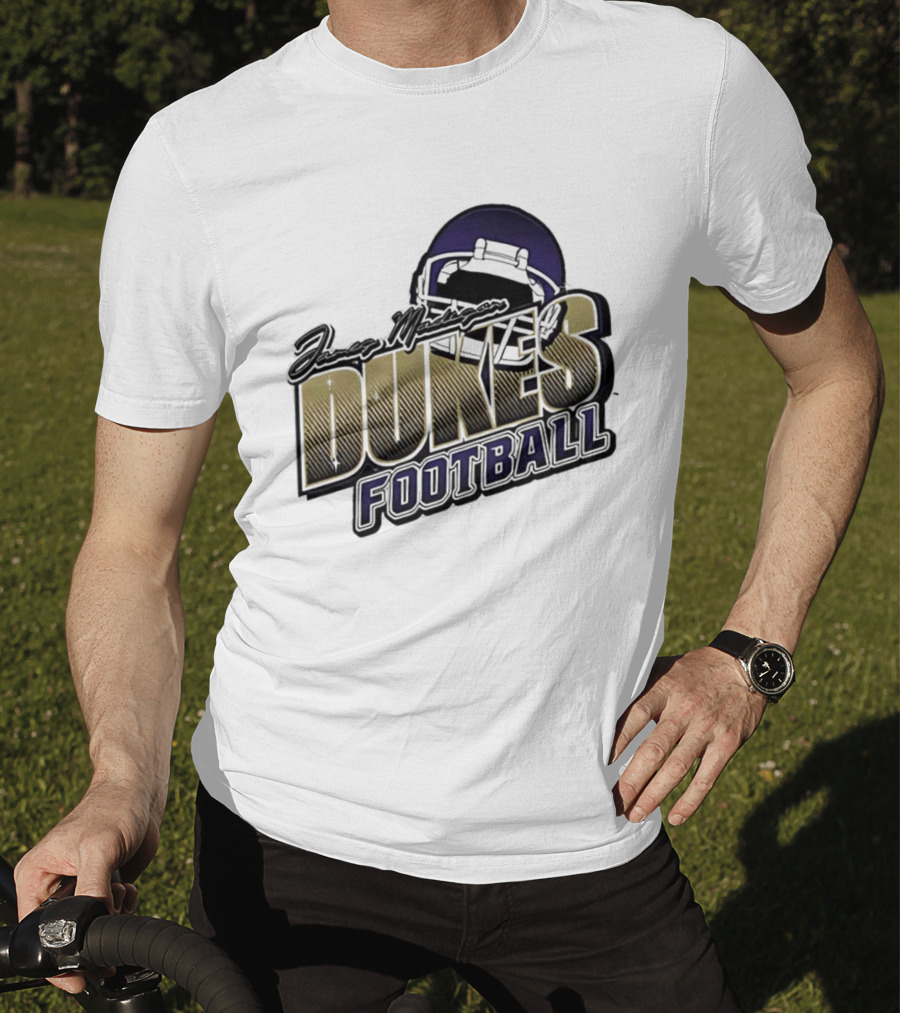 James Madison Dukes Football Helmet T-Shirt