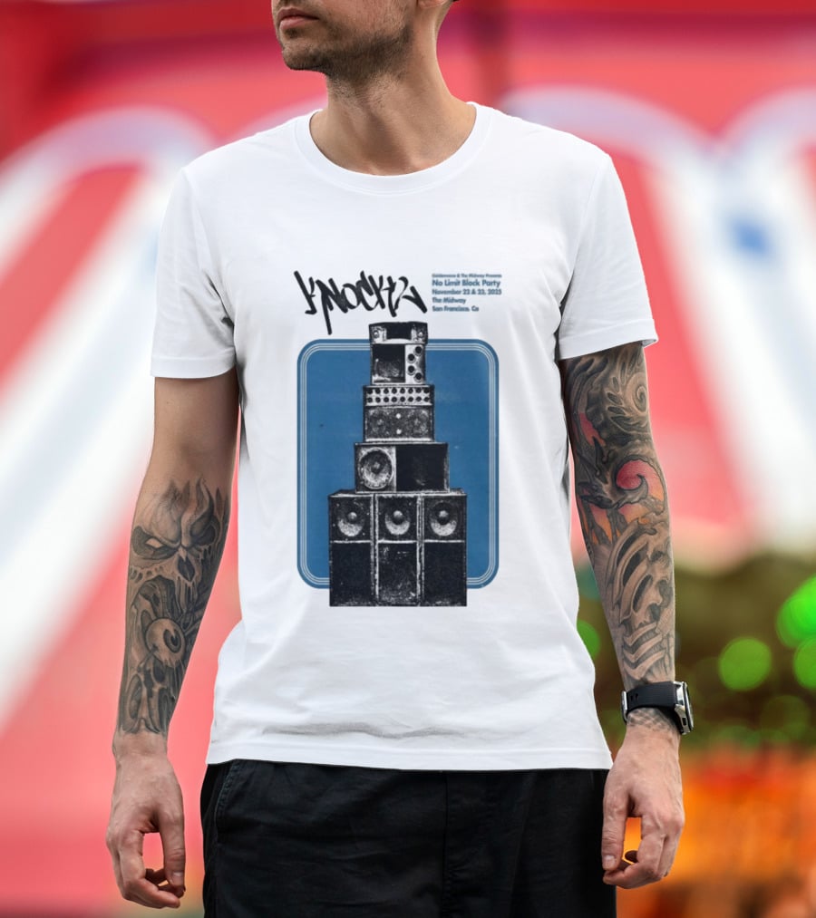 Knock2 No Limit Block Party November 22-23 2025 The Midway San Francisco CA T-Shirt
