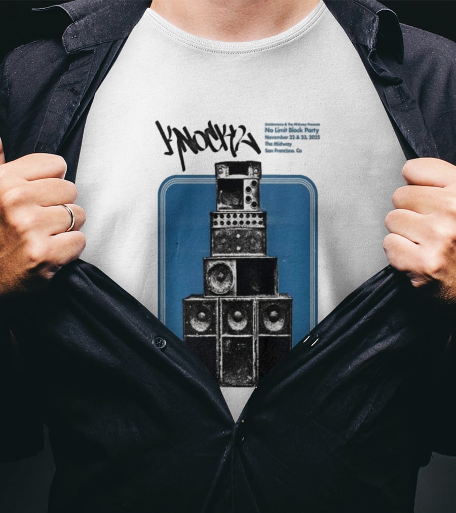 Knock2 No Limit Block Party November 22-23 2025 The Midway San Francisco CA T-Shirt