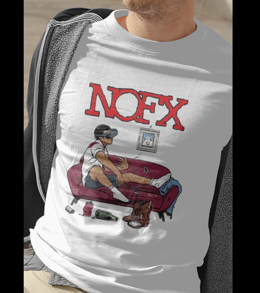 NOFX Virtual Reality Couch Boots T-Shirt