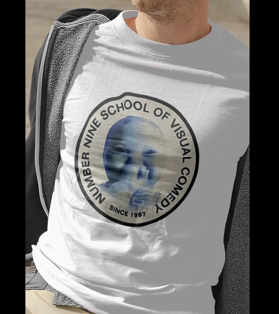 Number Nine School Of Visual Comedy Baby Face Since 1997 T-Shirt