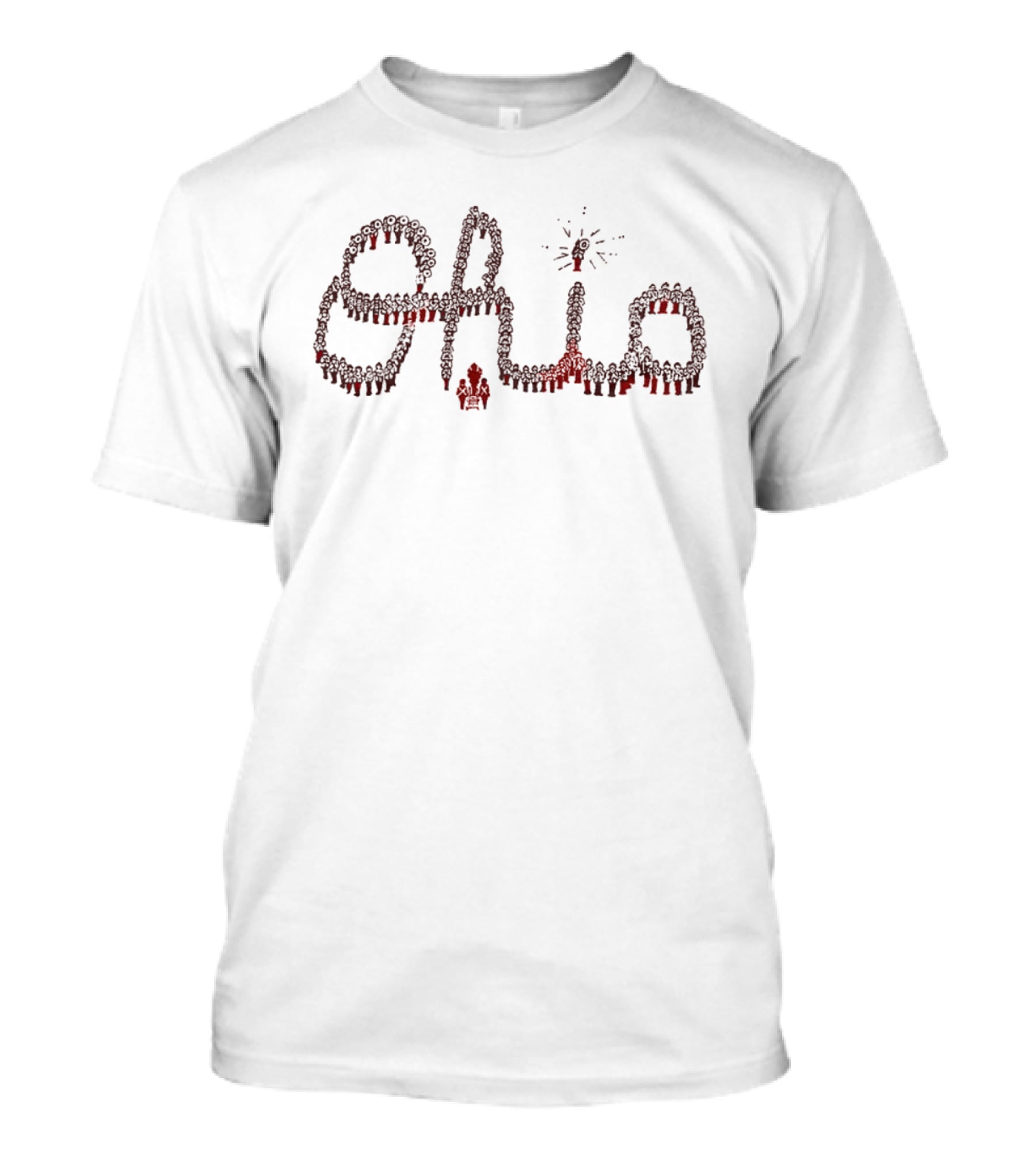 Ohio State Buckeyes Script Ohio Marching Band Formation T-Shirt
