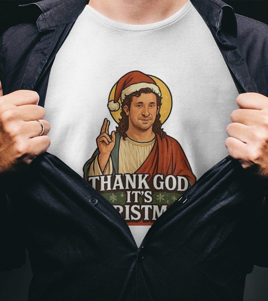 Thank God It’s Christmas Robbie Fowler Santa Christian Blessing T-Shirt