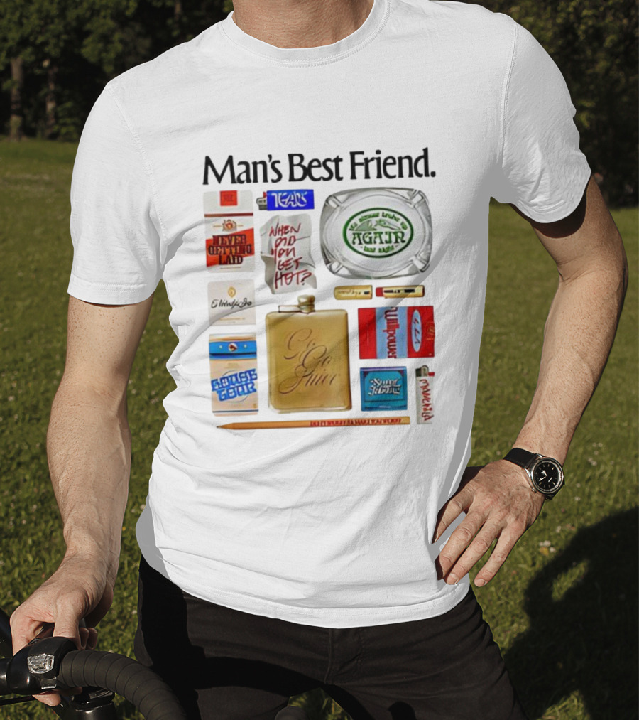 Sabrina Carpenter Man’s Best Friend 2025 Tour Go Juice Agajr Badge Never Getting Laid T-Shirt