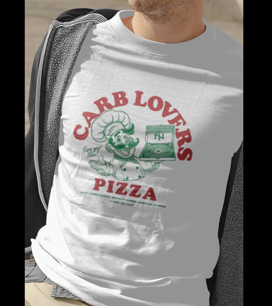 Carb Lovers Pizza Earn Your Slice Chef Thundernoise Turntables And Oven Fun T-Shirt