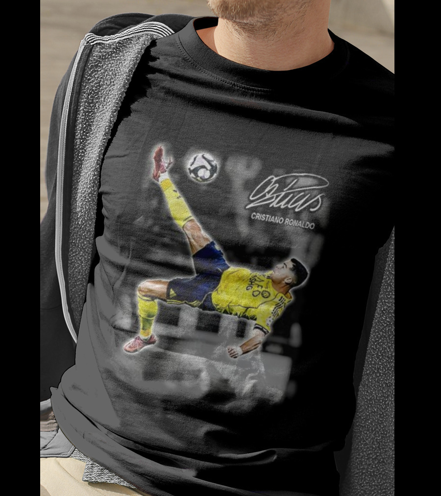 Cristiano Ronaldo Bicycle Kick 2025 Signature T-Shirt
