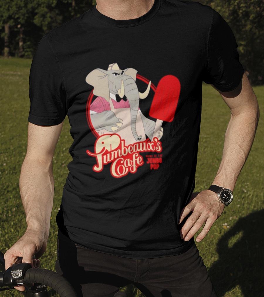 Disney Zootopia Jumbeaux’s Cafe Elephant Character Holding Ice Pop T-Shirt