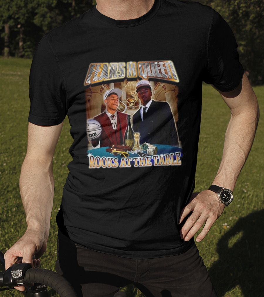 Fears X Queen Rooks At The Table Basketball And Luxury Elements T-Shirt
