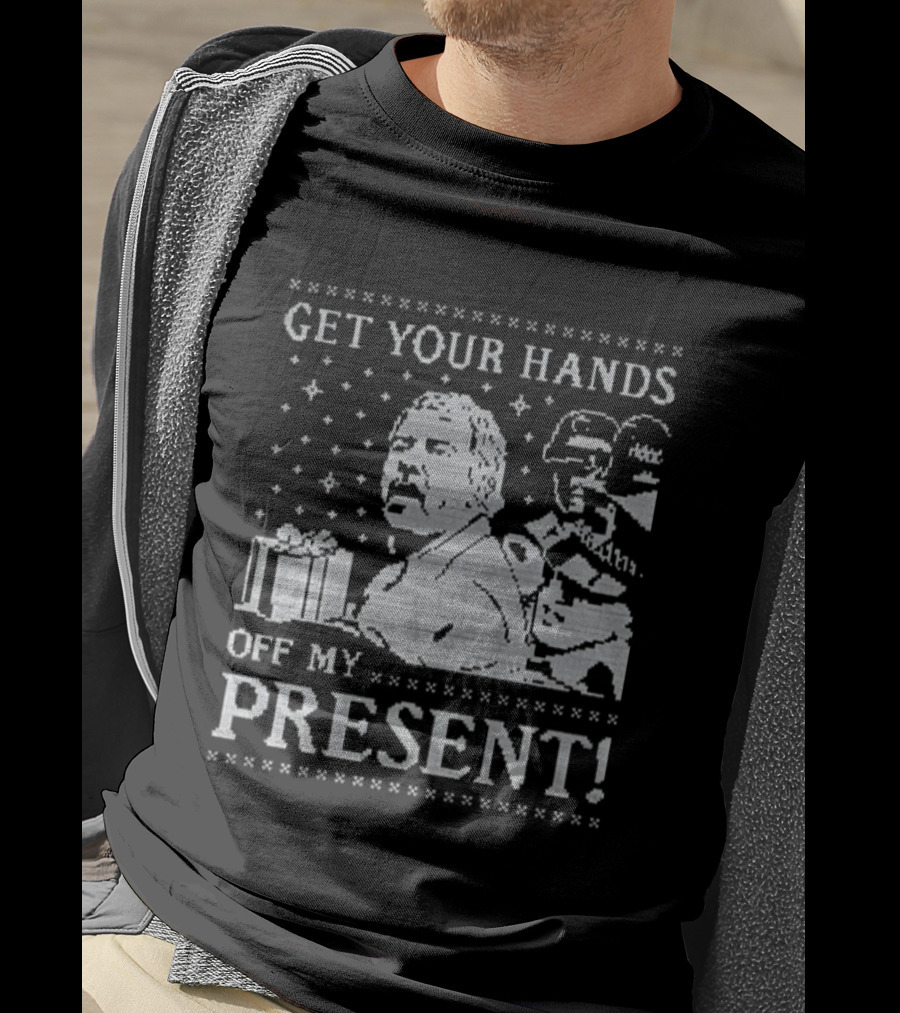Get Your Hands Off My Present Xmas Funny Stormtrooper Christmas Sweater T-Shirt