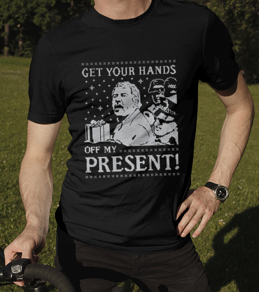 Get Your Hands Off My Present Xmas Funny Stormtrooper Christmas Sweater T-Shirt