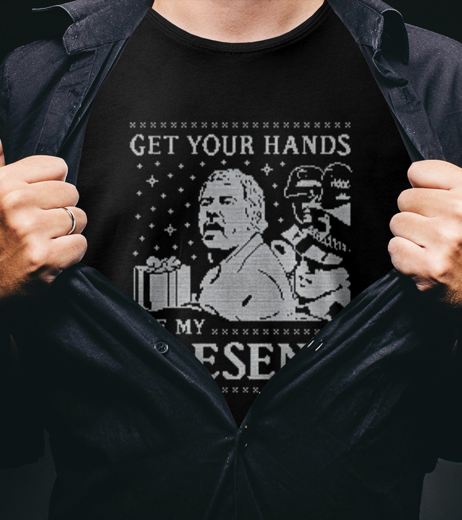 Get Your Hands Off My Present Xmas Funny Stormtrooper Christmas Sweater T-Shirt