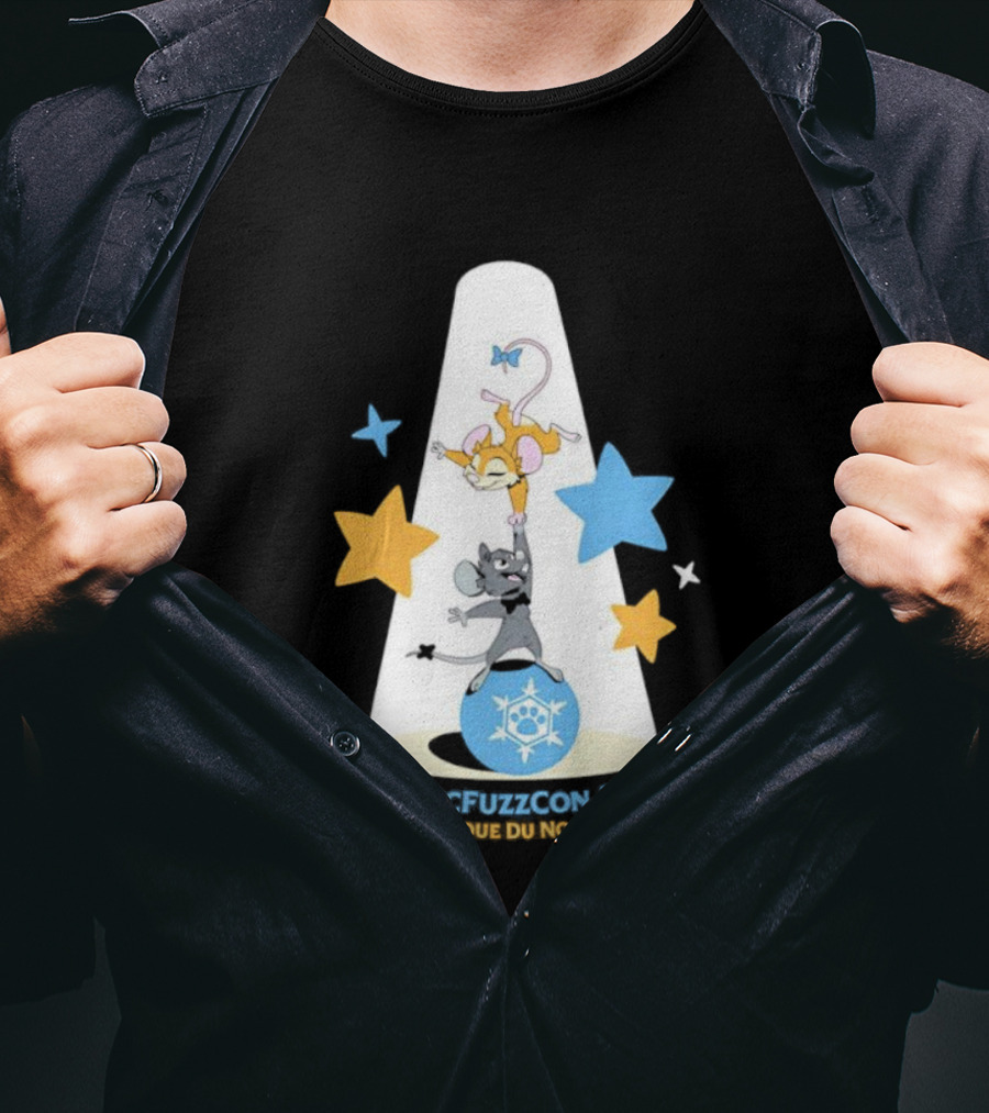 NordicFuzzCon 2026 Cirque Du Nord Mice Balancing Act Stars T-Shirt
