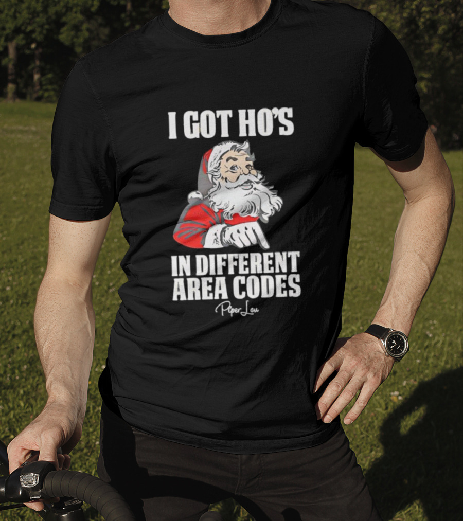 Santa Claus I Got Ho's In Different Area Codes T-Shirt
