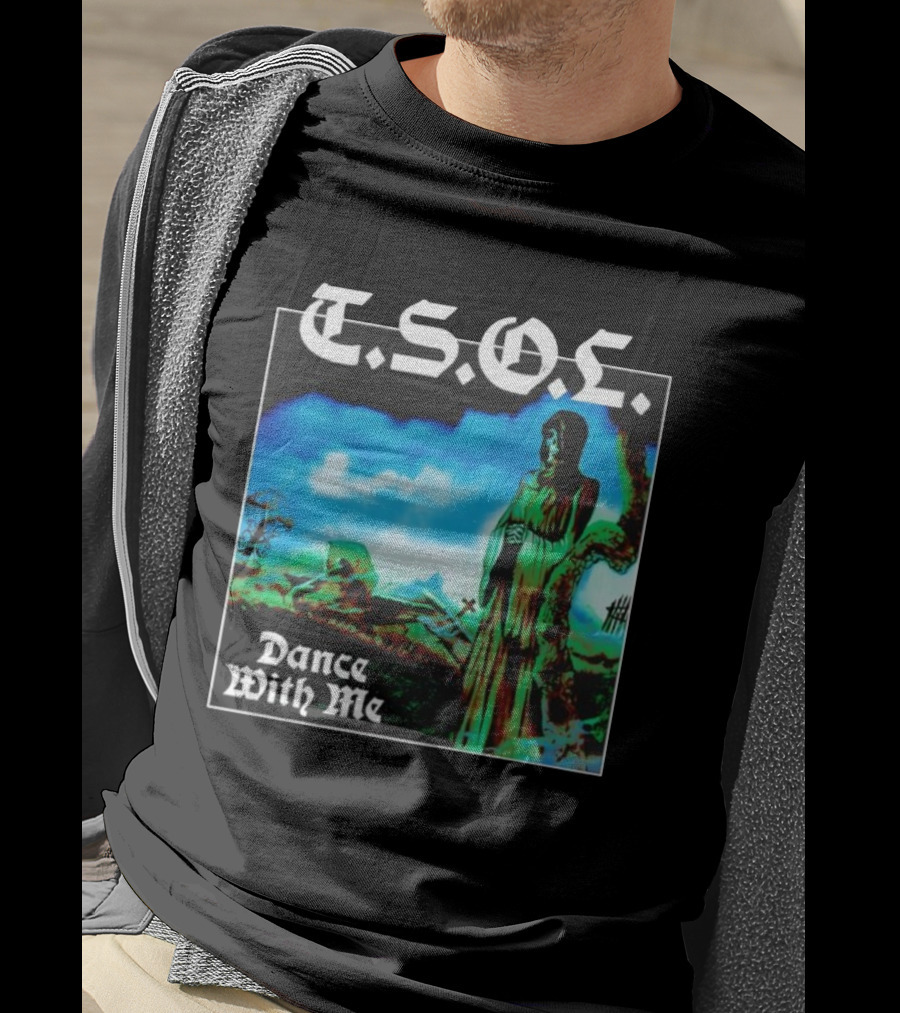 T.S.O.L. Dance With Me Album Art Cemetery Scene T-Shirt