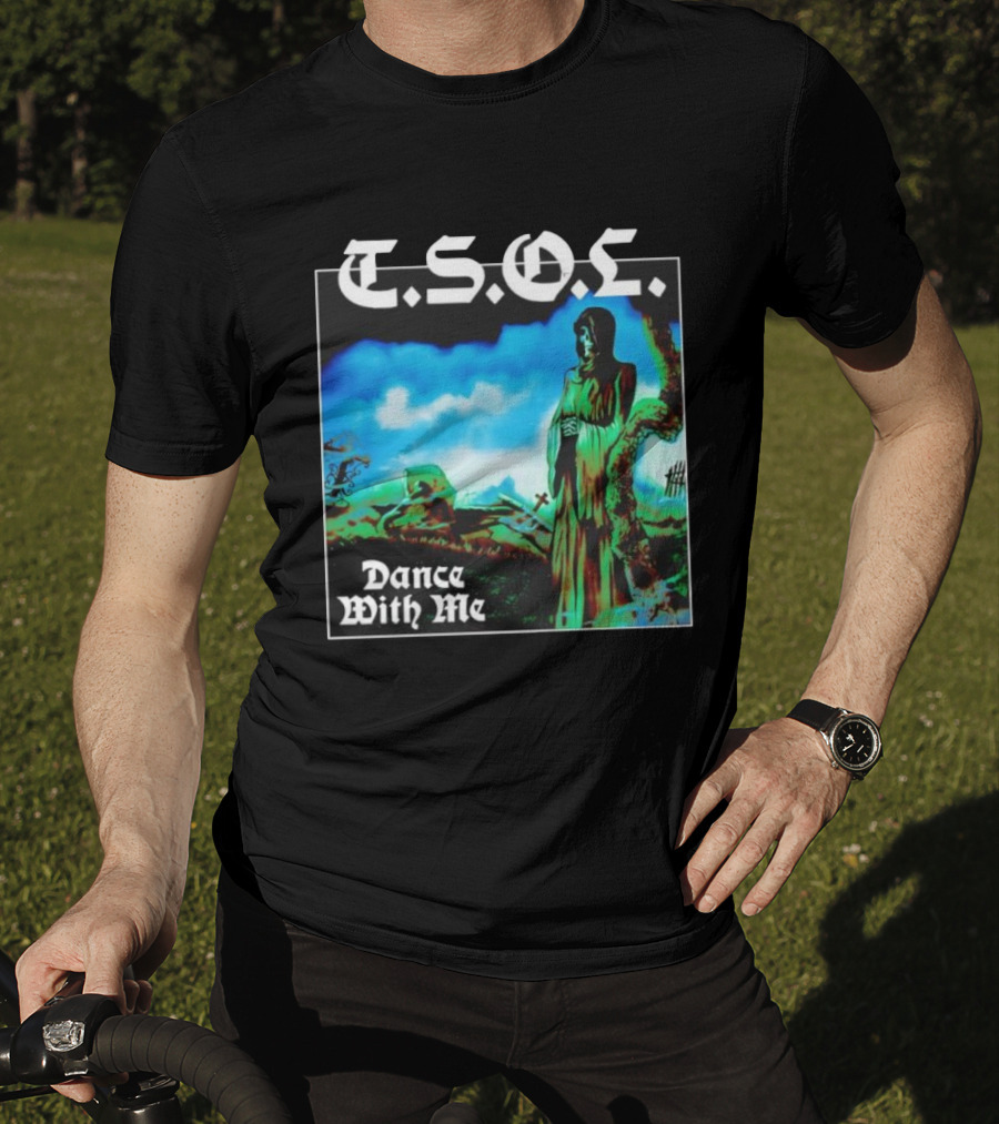 T.S.O.L. Dance With Me Album Art Cemetery Scene T-Shirt