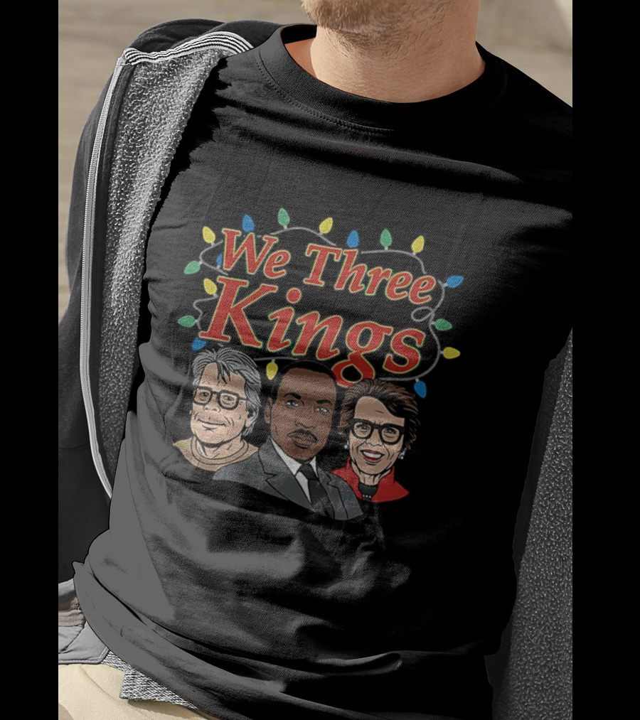We Three Kings String Of Christmas Lights Cartoon T-Shirt