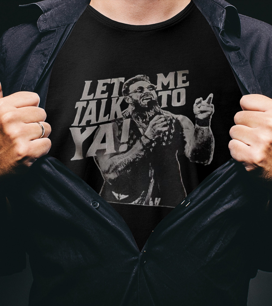 WWE LA Knight Let Me Talk To Ya Microphone Pose T-Shirt