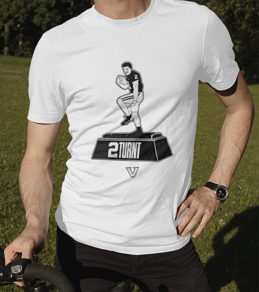 2Turnt Football Diego Pavia Heisman Trophy Design T-Shirt