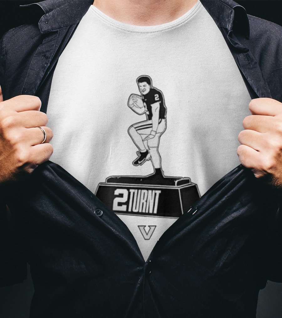 2Turnt Football Diego Pavia Heisman Trophy Design T-Shirt