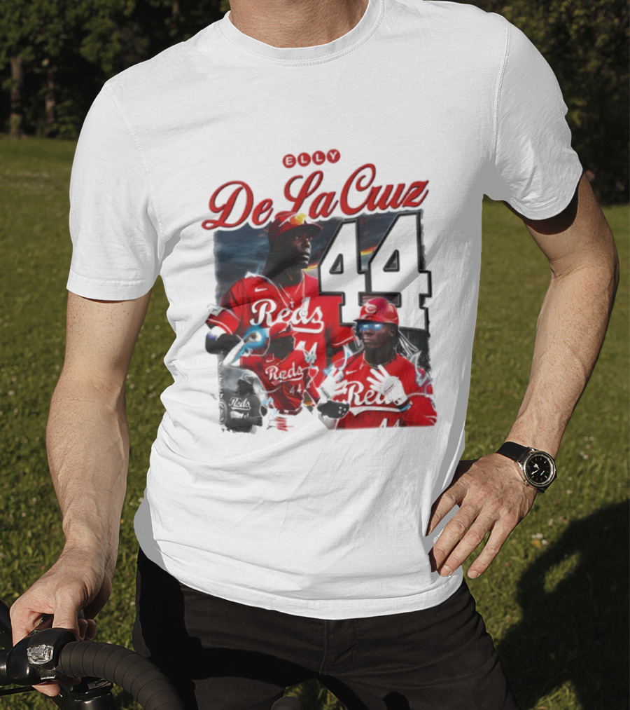 De La Cruz 44 Reds Vintage Style Electricidad Sports Icon T-Shirt