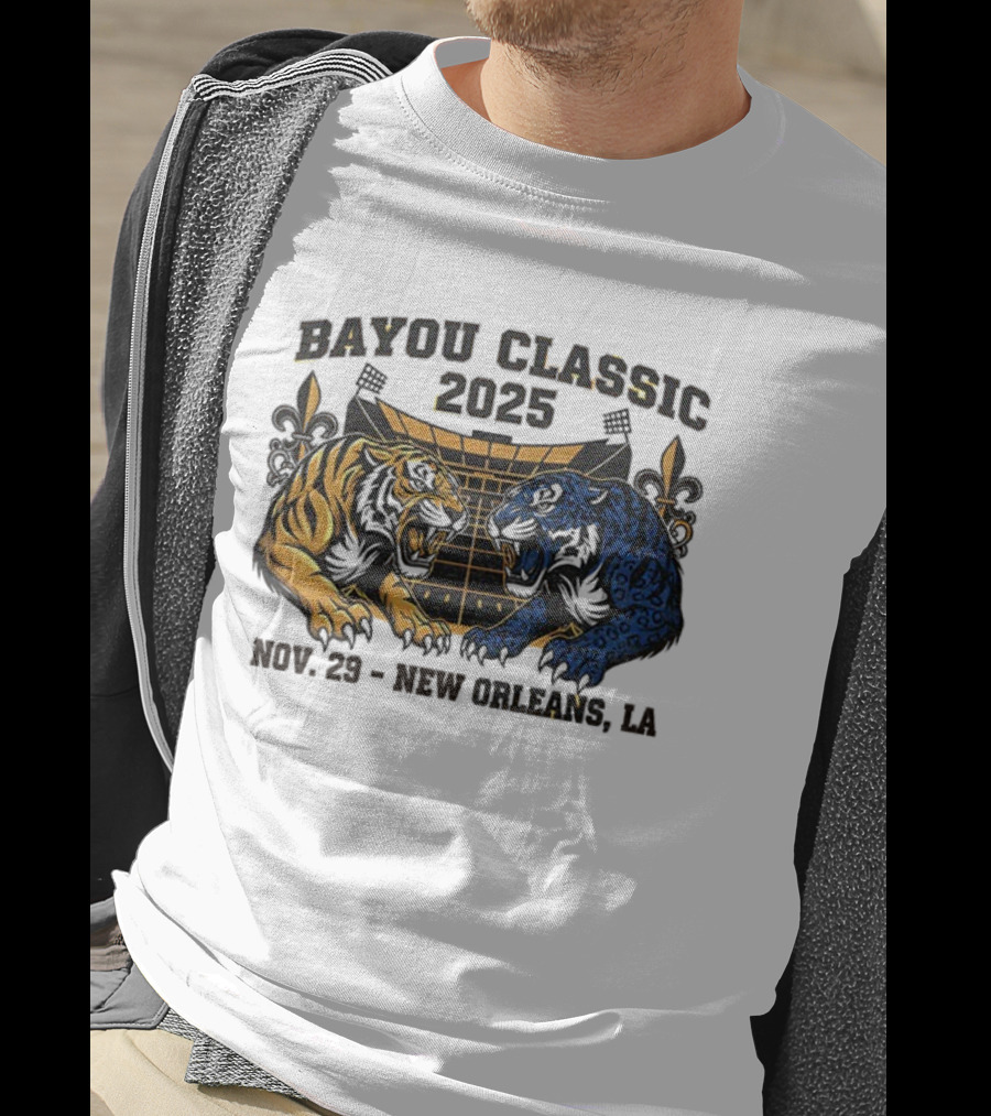 Bayou Classic 2025 Nov 29 New Orleans LA Grambling Vs Southern Rivalry HBCU Football T-Shirt