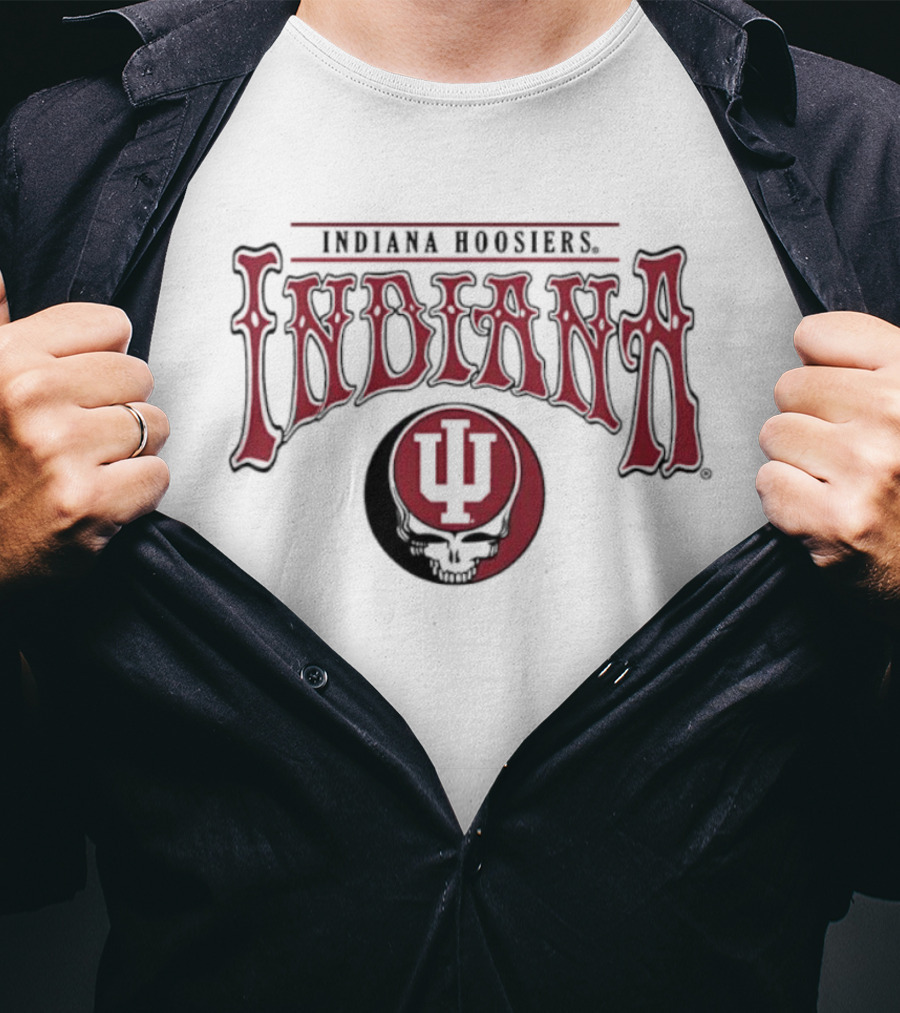 Indiana Hoosier Grateful Dead IU Collaboration T-Shirt