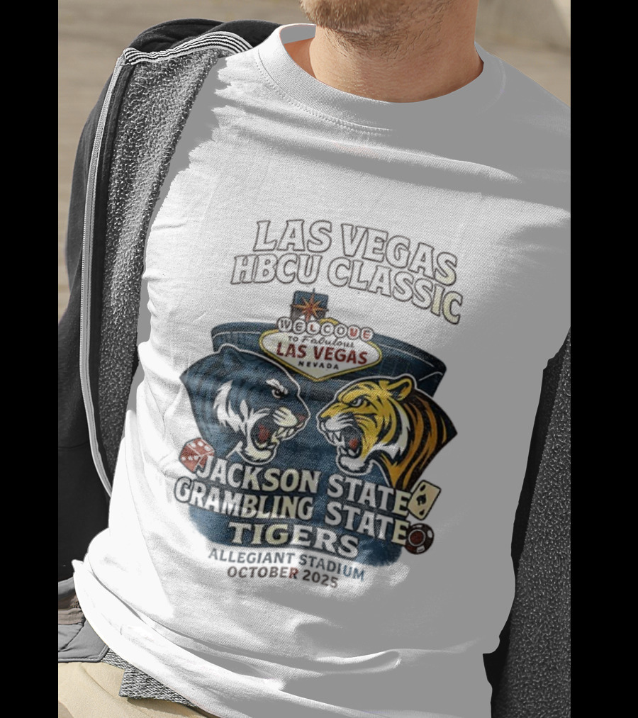 Las Vegas HBCU Classic Jackson State Vs Grambling State Tigers Allegiant Stadium October 2025 T-Shirt