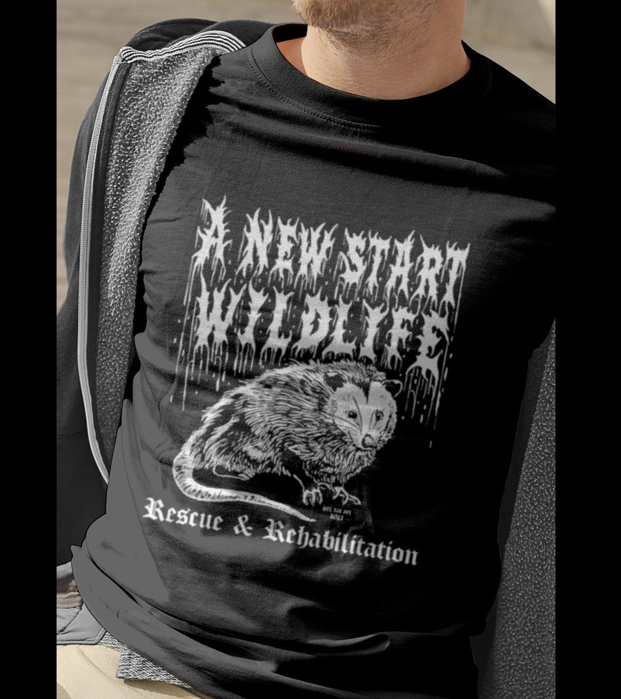 A New Start Wildlife Rescue Rehabilitation Rat Design T-Shirt