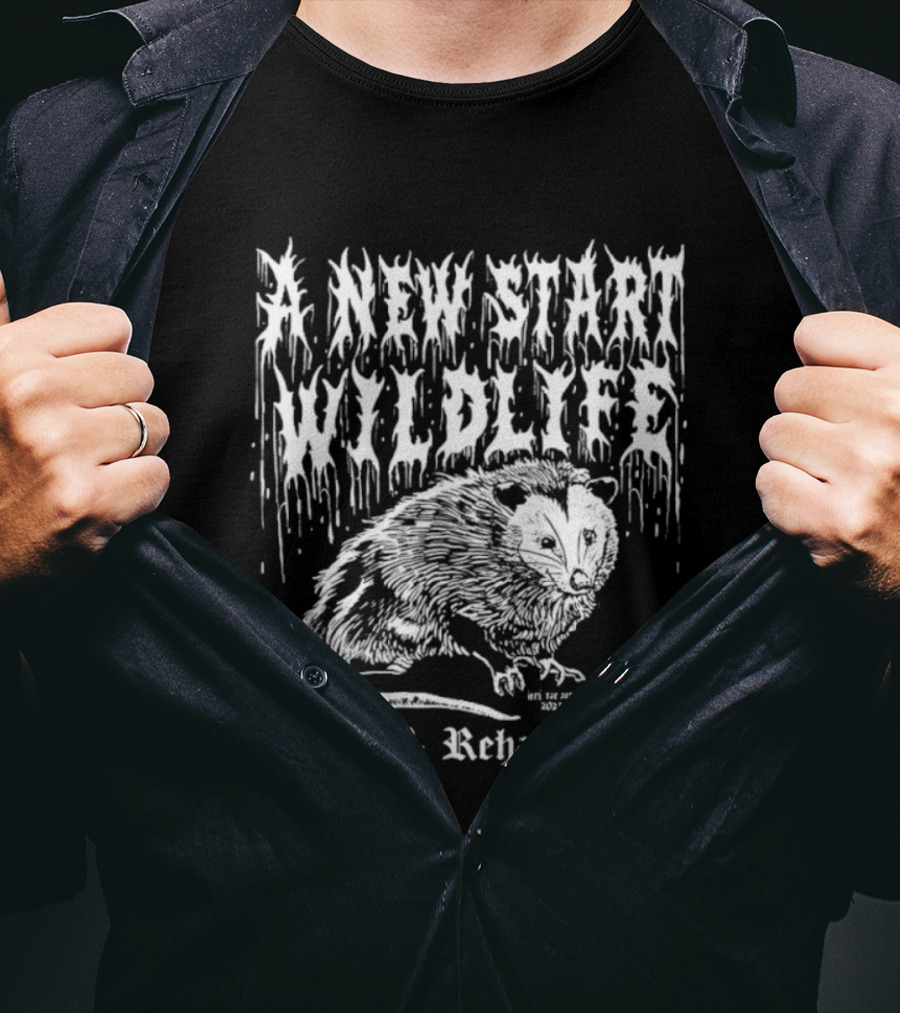 A New Start Wildlife Rescue Rehabilitation Rat Design T-Shirt