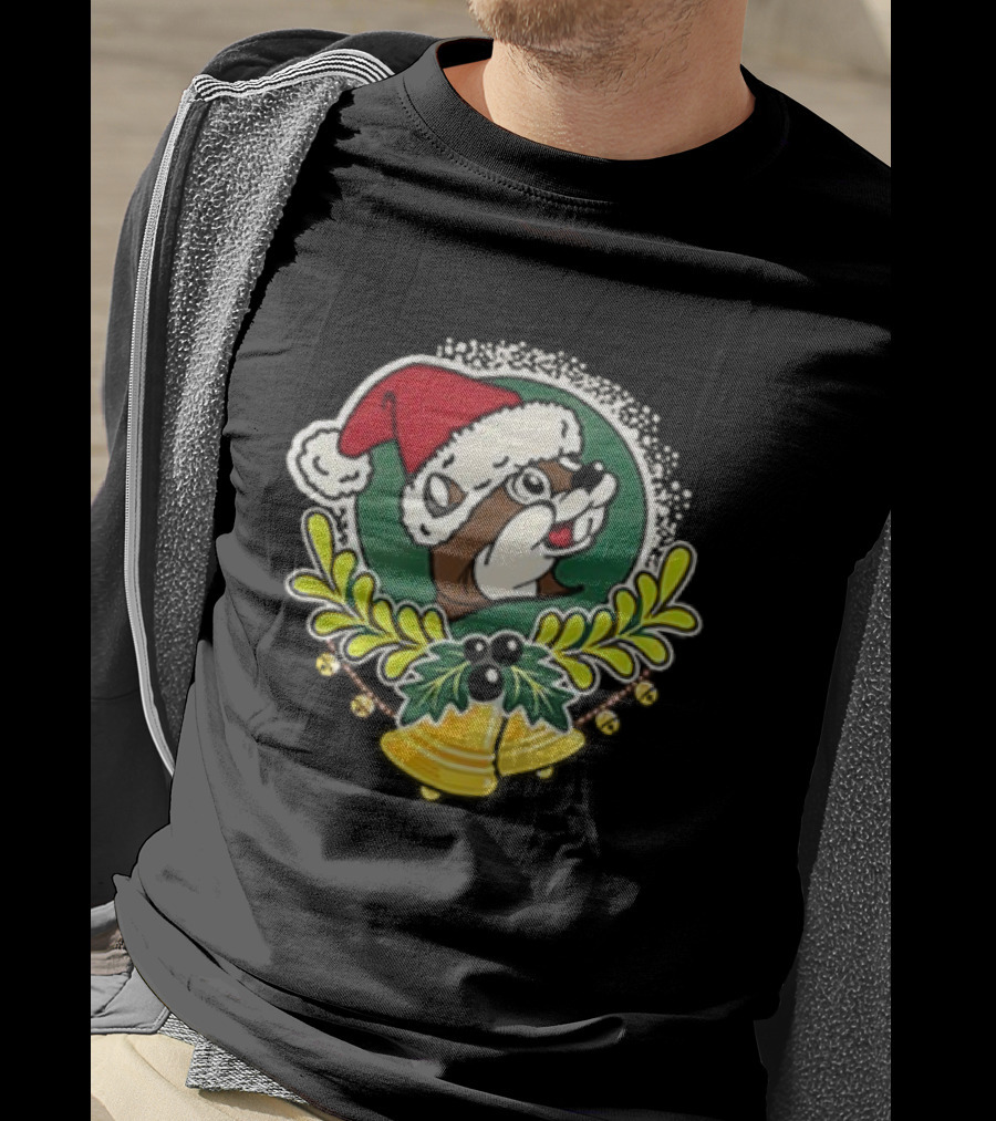 Buc-ee's Christmas 2025 Jingle All The Way Santa Beaver Holiday Cheer T-Shirt
