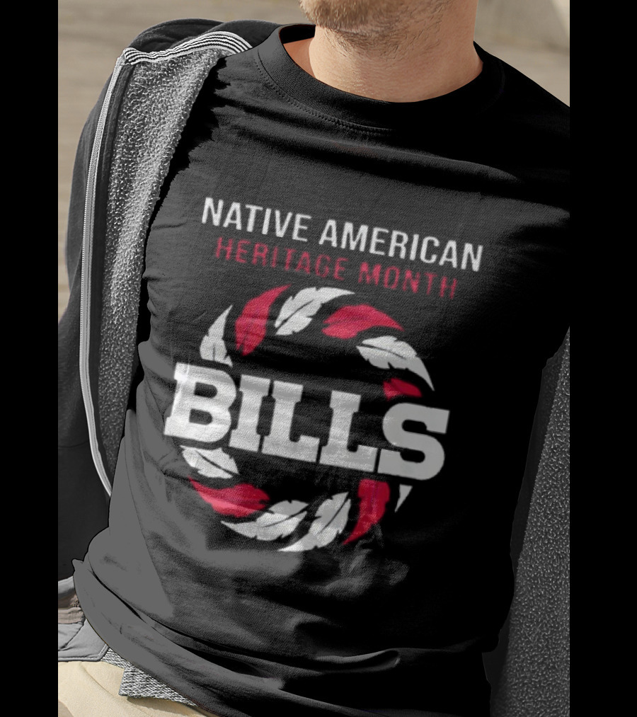 Buffalo Bills Native American Heritage Month Bills Wreath Design T-Shirt