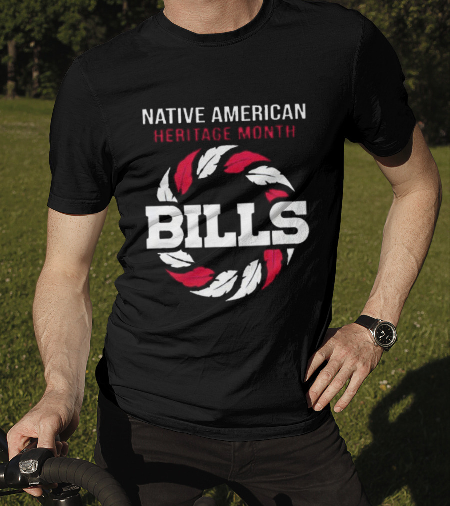 Buffalo Bills Native American Heritage Month Bills Wreath Design T-Shirt