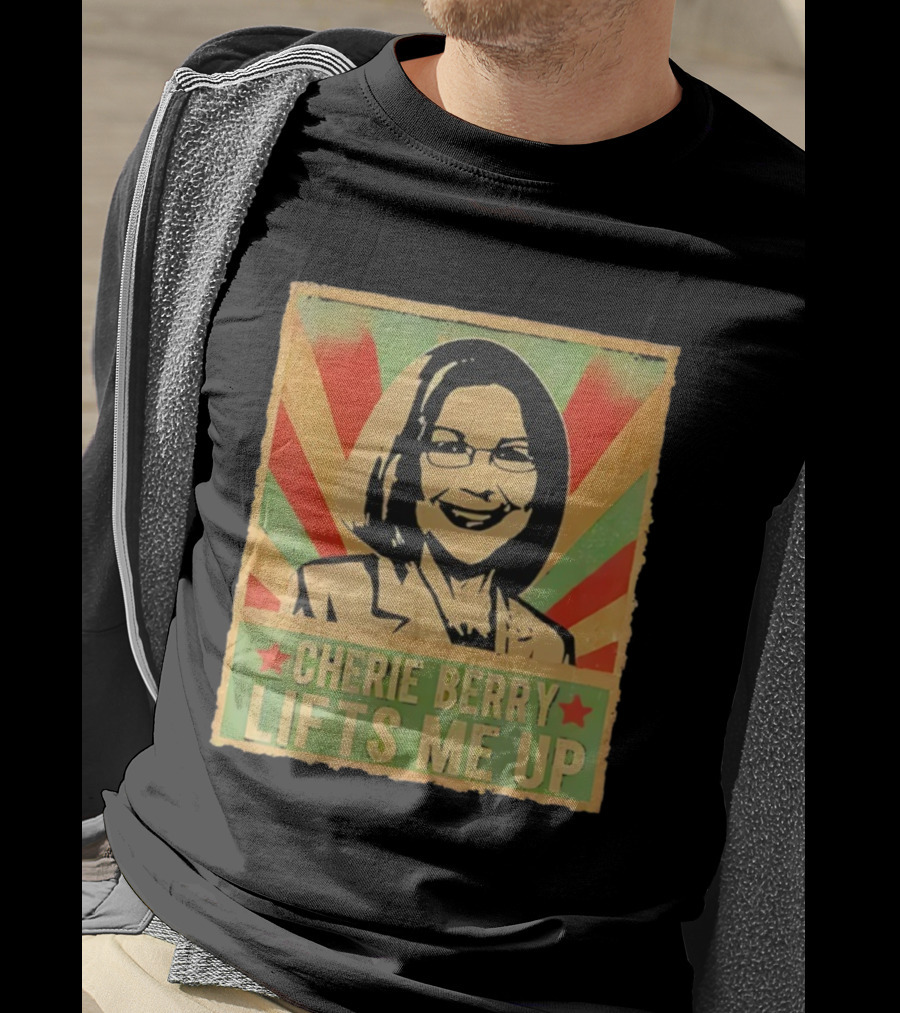 Cherie Berry Lifts Me Up Retro Style Elevator Pun T-Shirt