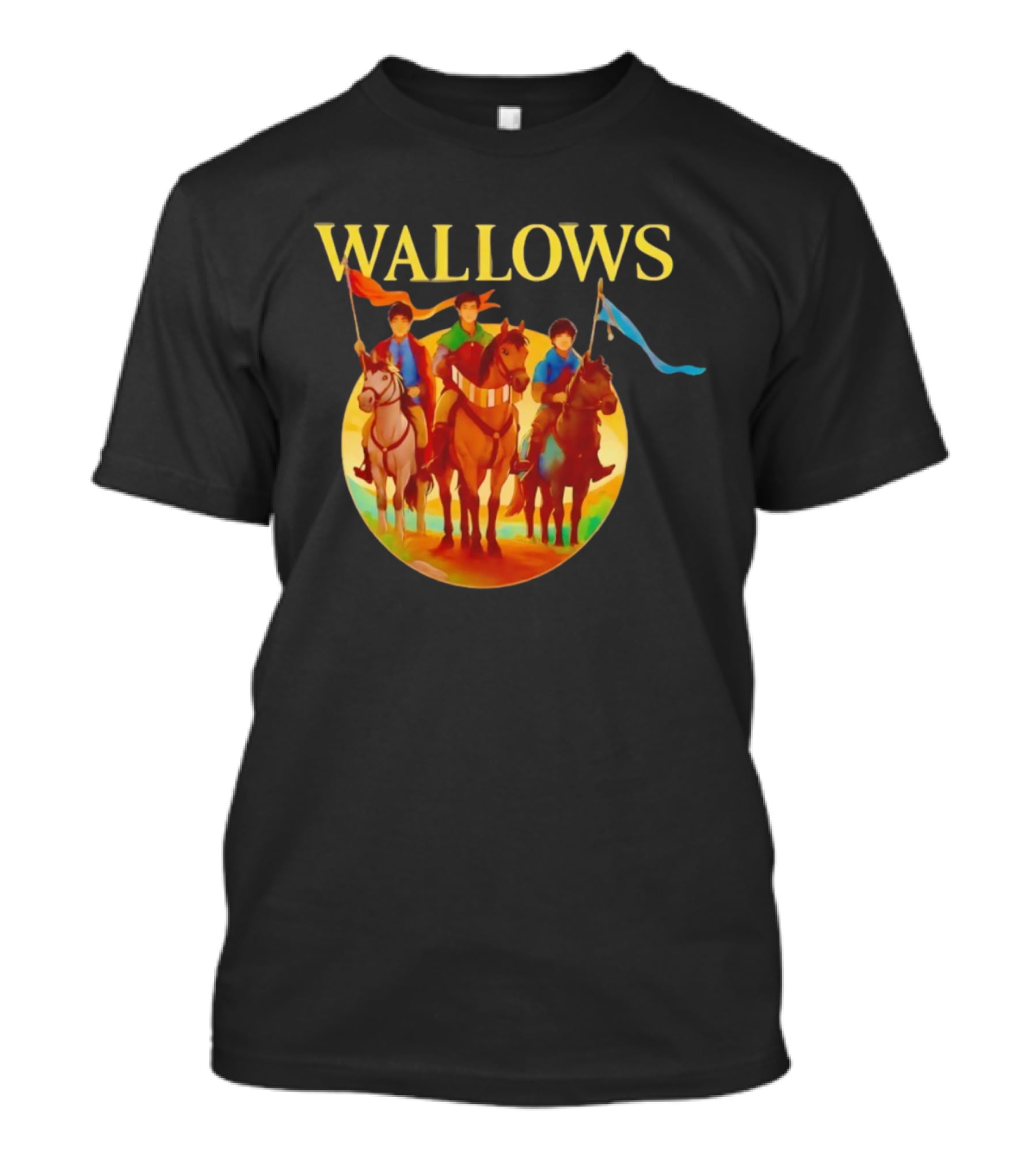 Wallows Band Medieval Horse Riding Scene T-Shirt